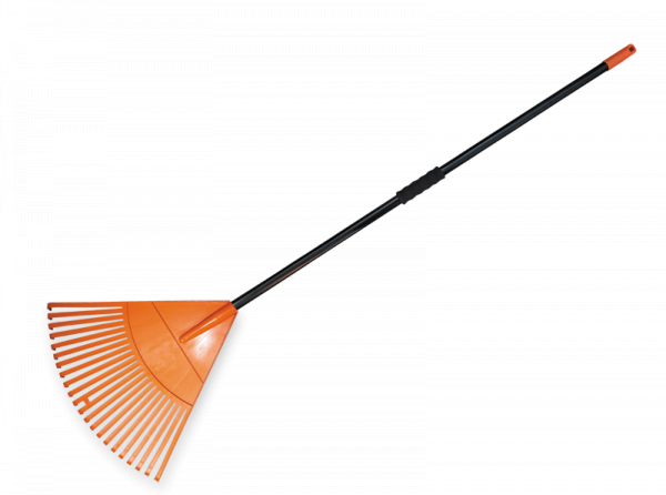 Hrábě plast 22 zubů s kovovou násadou 63cm